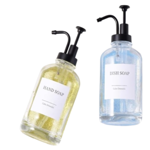 Glass soap dispenser