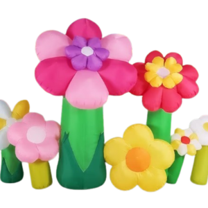 Inflatable flower decorations